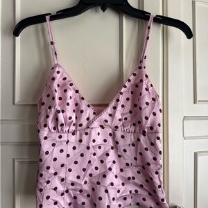 Princess Polly Pink Polka Dot Camisole
